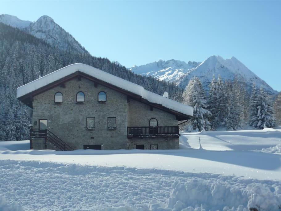 Willa Chalet Rustico Bertolini Per Gruppi! Vermiglio Zewnętrze zdjęcie